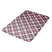 Tapis De Bain Plaid rose et noir (Angle)