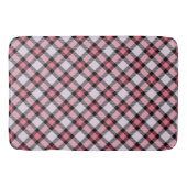 Tapis De Bain Plaid rose et noir (Devant)
