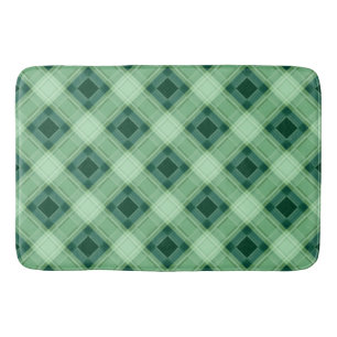 Tapis De Bain Plaid vert