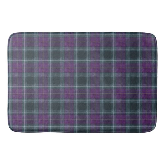 Tapis De Bain Plaid vert pourpre (Devant)