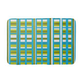 Tapis De Bain Plaid vert turquoise, olive et citron vert (Devant)