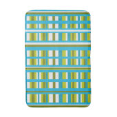Tapis De Bain Plaid vert turquoise, olive et citron vert (Devant (Vertical))