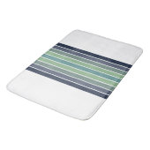 Tapis De Bain Planche de surf bleu et vert rétro (Angle)