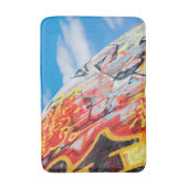 Tapis De Bain planète graffiti (Devant (Vertical))