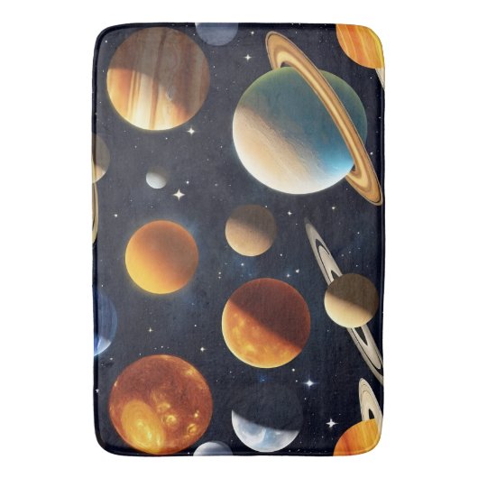 Tapis De Bain Planètes spatiales 2 (devant Vertical)