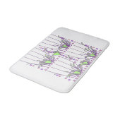 TAPIS DE BAIN PLANTE VERT À MOULES (Angle)
