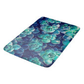Tapis De Bain Plantes du bleu et du vert (Angle)