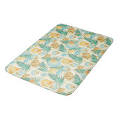 TAPIS DE BAIN PLANTES TROPICAUX D'ÉTÉ ET BATEAUX (Angle)