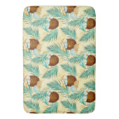 TAPIS DE BAIN PLANTES TROPICAUX ET FLEURS D'ÉTÉ (devant Vertical)