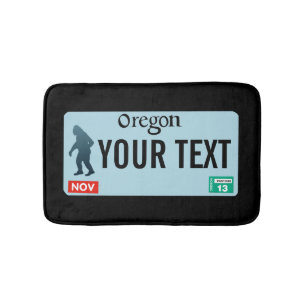 Tapis De Bain Plaque de licence Oregon Sasquatch