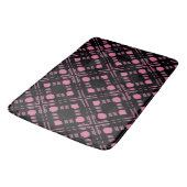 Tapis De Bain Plaque noire et rose (Angle)
