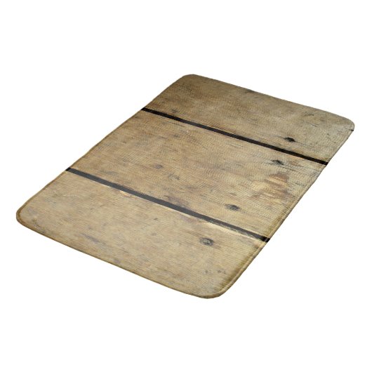 Tapis De Bain Plaques en bois (Angle)
