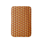 Tapis De Bain Plaques marron orange sculpté et taché (Devant (Vertical))