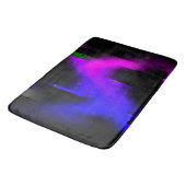 Tapis De Bain Plasma de Glitch Noir (Angle)