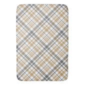 Tapis De Bain Plat Beige Et Gris (devant Vertical)