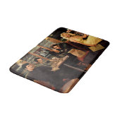 Tapis De Bain Plat bleu 2 (Angle)