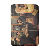 Tapis De Bain Plat bleu 2 (Devant (Vertical))