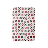 Tapis De Bain Playful XO & Red Lips Modern Love Pattern (Devant (Vertical))