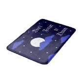 Tapis De Bain Pleine lune à Midnight & Stars (Angle)