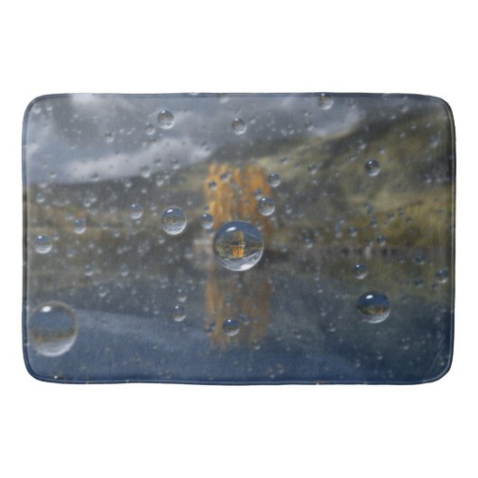 Tapis De Bain Pluie dans le bathmat de verre (Devant)