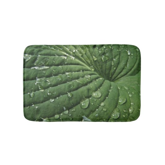 Tapis De Bain Pluie sur Hosta Leaf Bath Mat (Devant)
