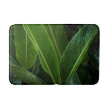 Pluie tropicale sur feuilles vertes, inspiré de la