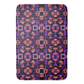 Tapis De Bain Plum mûr et bulle motif rose (devant Vertical)