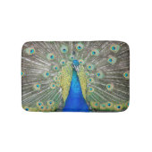 Tapis De Bain Plumage bleu Peacock (Devant)