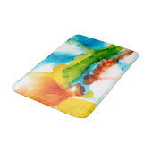 Tapis De Bain Plume primaire - aquarelles (Angle)