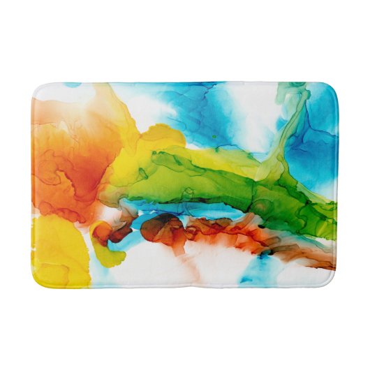 Tapis De Bain Plume primaire - aquarelles (Devant)