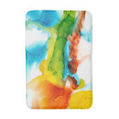 Tapis De Bain Plume primaire - aquarelles (Devant (Vertical))