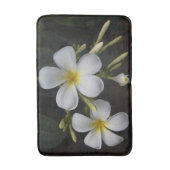 Tapis De Bain Plumeria blanc et jaune (Devant (Vertical))