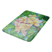 Tapis De Bain Plumeria rose jaune (Angle)