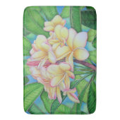 Tapis De Bain Plumeria rose jaune (devant Vertical)