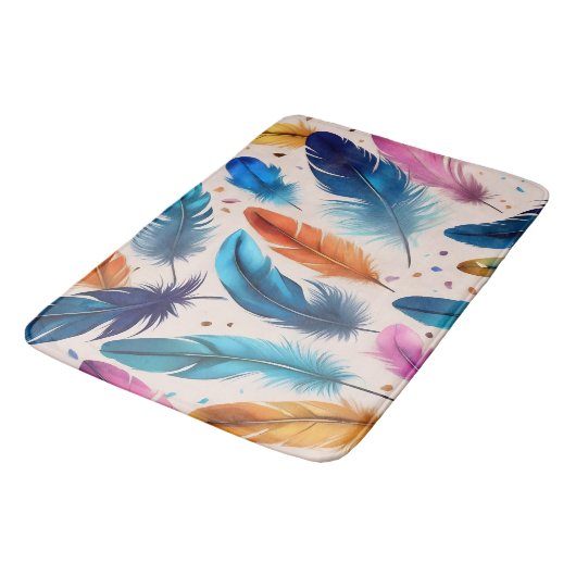 Tapis De Bain Plumes (Angle)