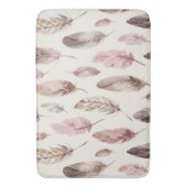 Tapis De Bain Plumes Brown roses (devant Vertical)