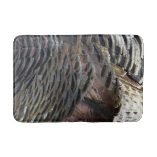 Tapis De Bain Plumes de Dindon Sauvage I Design Abstrait de la N