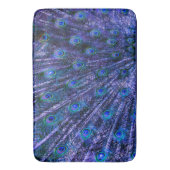 Tapis De Bain Plumes de paon violet (devant Vertical)