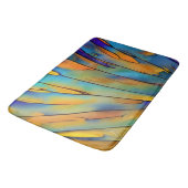Tapis De Bain Plumes en verre tendu AI Art Abstrait (Angle)
