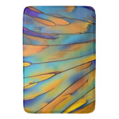 Tapis De Bain Plumes en verre tendu AI Art Abstrait (devant Vertical)