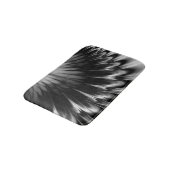 Tapis De Bain Plumes noires et blanches (Angle)