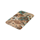 Tapis De Bain Plumes tribales du sud-ouest aztèque (Angle)