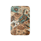 Tapis De Bain Plumes tribales du sud-ouest aztèque (Devant (Vertical))