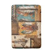 Tapis De Bain Plumes tribales du sud-ouest aztèque (Devant (Vertical))