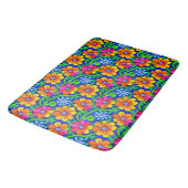 Tapis De Bain Plutôt Coloré Floral (Angle)