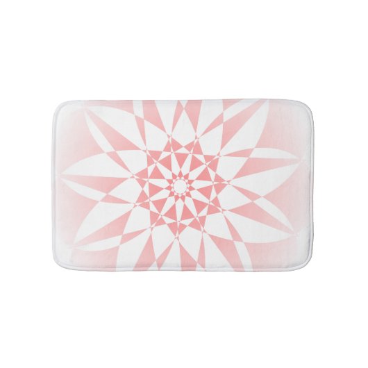 Tapis De Bain Plutôt rose Gradient Floral Bath Mat (Devant)