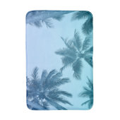 Tapis De Bain Plutôt Tropical Palmiers Turquoise Dégradé (Devant (Vertical))