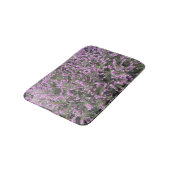 Tapis De Bain Plutôt Violet Cuir Floral (Angle)