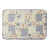 Tapis De Bain Poche Motif Floral Fleurs pourpres Points (Devant)