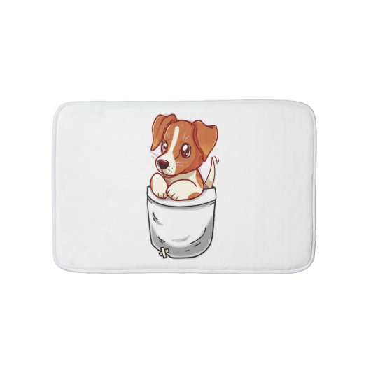 Tapis De Bain Pocket Cute Jack Russell Terrier (Devant)